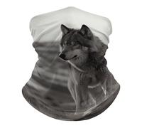 Wolf On The Grass Neck Gaiter Stylish Neck Scarf Uv Protection Facial Covering For Climbing Yoga Outdoor 25X50Cm
