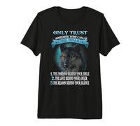 Wolf Only Trust Someone Who Can See Three Things in You Premium T-Shirt