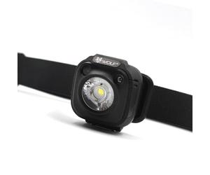 Wolf Outdoors Cube 200 Powerbeam Headlamp - 200 Lumen CREE LED, Motion Sensor Control, Zero-Dazzle Beam - USB Rechargeable Head Torch, 700mAh Battery - Lightweight, 52g - Ideal for Hiking or Camping