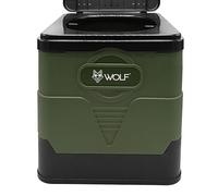 Wolf Outdoors Portable Camping Toilet - Compact & Foldable with Waste Bags & Powder (31.5 x 27 x 30cm) - Supports 150kg, 11cm Folded Height - Lightweight Campervan Toilet for Camping or Road Trips