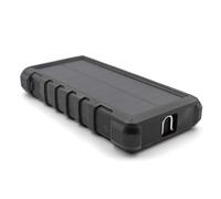 Wolf Outdoors SPB-24 Solar Power Bank (H180 x W89 x D30mm) - 24000mAh Wireless Charging for Phones, Tablets & Torches - QC 3.0, USB & Type-C Outputs - LED Flashlight & Tech Case - Ideal for Camping