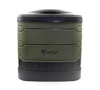 Wolf Outdoors XL Portable Camping Toilet | Compact Foldable Travel Toilet with Waste Bags & Odour Neutralising Powder | Supports 150kg | 18cm Compact Fold | Portable Toilets for Adults