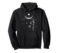 Wolf Pack At Night Moon Full Moon Eyes Scarry Wolf Pack Pullover Hoodie