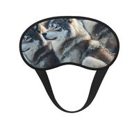 Wolf Pack Blackout Sleep Mask - Soft Adjustable Eye Mask for Full Light Blocking, Deep Sleep, Travel & Relaxation