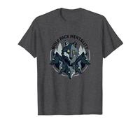 Wolf Pack Mentality Wilderness Spirit Animal Graphic T-Shirt, Men, Dark Heather Grey, L