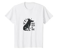 Wolf Pack of One: Lone Warrior Spirit T-Shirt, Kids, White, 2 Years