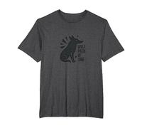 Wolf Pack of One: Lone Warrior Spirit T-Shirt, Men's Big and Tall, Dark Heather Grey, 6X Tall