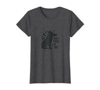 Wolf Pack of One: Lone Warrior Spirit T-Shirt, Women, Dark Heather Grey, L