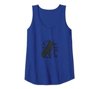 Wolf Pack of One: Lone Warrior Spirit Tank Top, Women, Royal Blue, XL