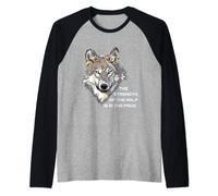 Wolf pack t-shirt - the strength of the wolf is in the pack Raglan Baseball Tee