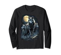 Wolf Pack Under The Full Moon Long Sleeve T-Shirt
