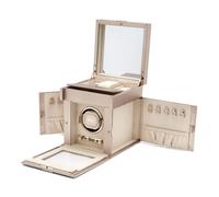 WOLF Palermo Rose Gold Single Winder With Jewellery Storage 213716