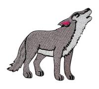 Wolf Patch ,Baby Wolf Patch, Animal Patch, Cartoon Patch, Kids Patch Embroidered Iron on Sew on Patch Badge for Clothes etc. 8x6cm