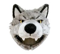 Wolf Pet Cap - Soft Warm Cotton Beanie Hat Comfortable Clothes for Kittens Hilarious Animal Headwear | Fun Outdoor Night Walks to Wear to Daily Celebra