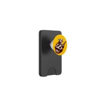 Wolf Playing Guitar Funny Rock Music Guitar Wolf PopSockets PopWallet for MagSafe