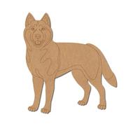 Wolf Pre Marked Design 2 - Premium MDF & Plywood Embellishments Laser Cut Craft Shapes for Scrapbooking, Card Making, DIY Decor, Weddings & Personalized Projects