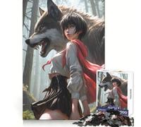 Wolf Princess Assassin Adults Puzzles 1000 Piece Jigsaws Strategic Think Mindful Escape Precise Fit Nice Gift (38x52cm)