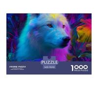 Wolf Puzzle 1000 Pieces Adults Educational Relaxing Brain Training Wildlife Animals Precision Pieces Quality 70x50cm/1000pcs