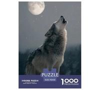 Wolf Puzzle 1000 Pieces Adults Teens Creative Mind Relax Hobby Cute Pet Strong Fit Durable Materials 70x50cm/1000pcs