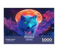 Wolf Puzzle 1000 Pieces Jigsaw Adults Kids Puzzles Games Home Decoration Inspirational Games Educational Reliever Difficult 1000pcs 70x50cm/1000pcs