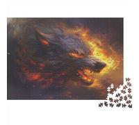 Wolf Puzzle - Premium Jigsaw Puzzles For Adults - Jigsaws 1000 Piece Jigsaw Puzzles For Adults - Unique Cut Jigsaw Board - Adult Puzzles And Puzzle Board for Stress Relief 1000pcs (75x50cm)