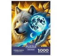Wolf Puzzles 1000 Pieces for Adults Educational Games Beast of Prey Colourful,Fun,Challenging And Brainteasing Adults Jigsaw Puzzle Gifts for Men70x50cm/1000pcs