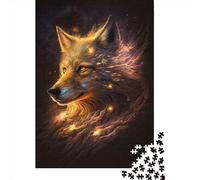 Wolf Puzzles for Adults,1000 Piece Jigsaw Puzzles for Adults, Wooden Puzzle Fun Decompressing Game 1000pcs (75x50cm)