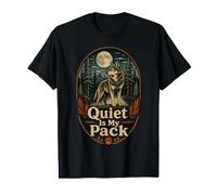 Wolf Raised By Moonlight Animal Lupine Wolves T-Shirt