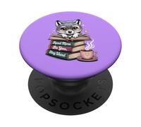 Wolf Read More Books Stay Weird Book Lover Reader Bookworm PopSockets Adhesive PopGrip