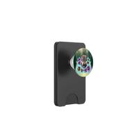 Wolf Redwood Forest Alien Flower Olive to Yellow Sunburst PopSockets PopWallet for MagSafe