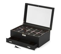Wolf Roadster Watch Box 10 Watches Black Synthetic leather 477656 - Unisex - Faux Leather Black 32.7 x 22.9 x 13.6