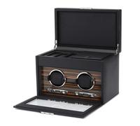 Wolf Roadster Watch Winder 2 Watches Black Synthetic leather 457256 - Unisex - Faux Leather Black 34 x 20.3 x 23