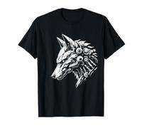 Wolf Robotics Mechanical Sci-Fi Cyberpunk Futuristic T-Shirt