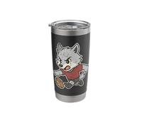 Wolf Rugby Run Cartoon Stainless Steel Insulated Tumbler