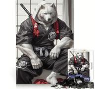 Wolf Samurai Katana Adult Jigsaw1000 Pieces Clear Thinking Restful Escape Precise Edges (38x52cm)