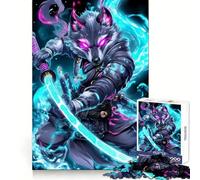 Wolf Samurai Warrior Jigsaws 1000 Pieces for Adults Mind Clarity Mind Calming Fun Fine Edges Perfect Present (50x75cm)