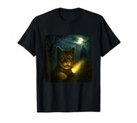 Wolf Scary Horror Night Flashlight Halloween Ghost T-Shirt