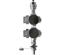 Wolf Shut-Off Set For Heat Exchanger For Supply And Return In Through-Flow Form
