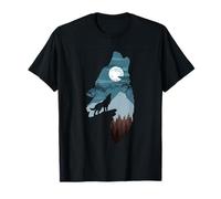 Wolf Silhouette Howl Nature T-Shirt