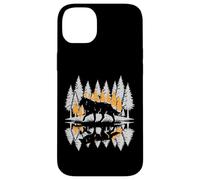 Wolf Silhouette Pine Trees Vintage Lone Alpha Women Men Kids Case for iPhone 14 Plus