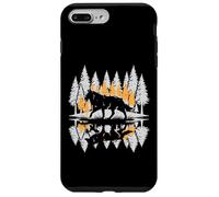 Wolf Silhouette Pine Trees Vintage Lone Alpha Women Men Kids Case for iPhone 7 Plus/8 Plus