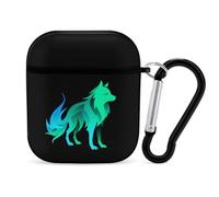 Wolf Silhouette Slim Compatible with Airpod Case Protective Hard Cover Skin Shockproof