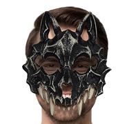 Wolf Skull | 20cm Hallowen Skeleton Costume | Realistic Animal Bone | Headgear Creepy Pu Foam For Adults-Light, Flexible And Striking For Parties And Hallo Cosplay