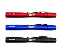 Wolf Slim-Line Pocket Led Torch Set 3-Pack, Everyday Home Car & Outdoor Use, 25 Lumens