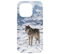 Wolf Snow Mountain Alpine Valley Landscape Photography Case for iPhone 15 Pro