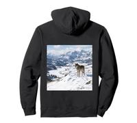 Wolf Snow Mountain Alpine Valley Landscape Photography Pullover Hoodie