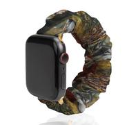 Wolf Soft Elastic Scrunchie Watch Strap Compatible with IWatch Series 6 5 4 3 2 1 Printed Wristbands Bands