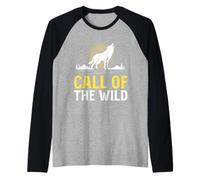 Wolf Spirit CALL OF THE WILD Funny Wolves Raglan Baseball Tee