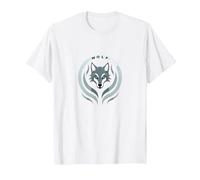 Wolf Spirit: Mystical Emblem for Nature Enthusiasts T-Shirt, Men, White, 6XL