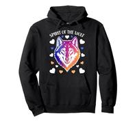 Wolf SPIRIT OF THE WOLF Wolves Funny Wolf Pack Pullover Hoodie